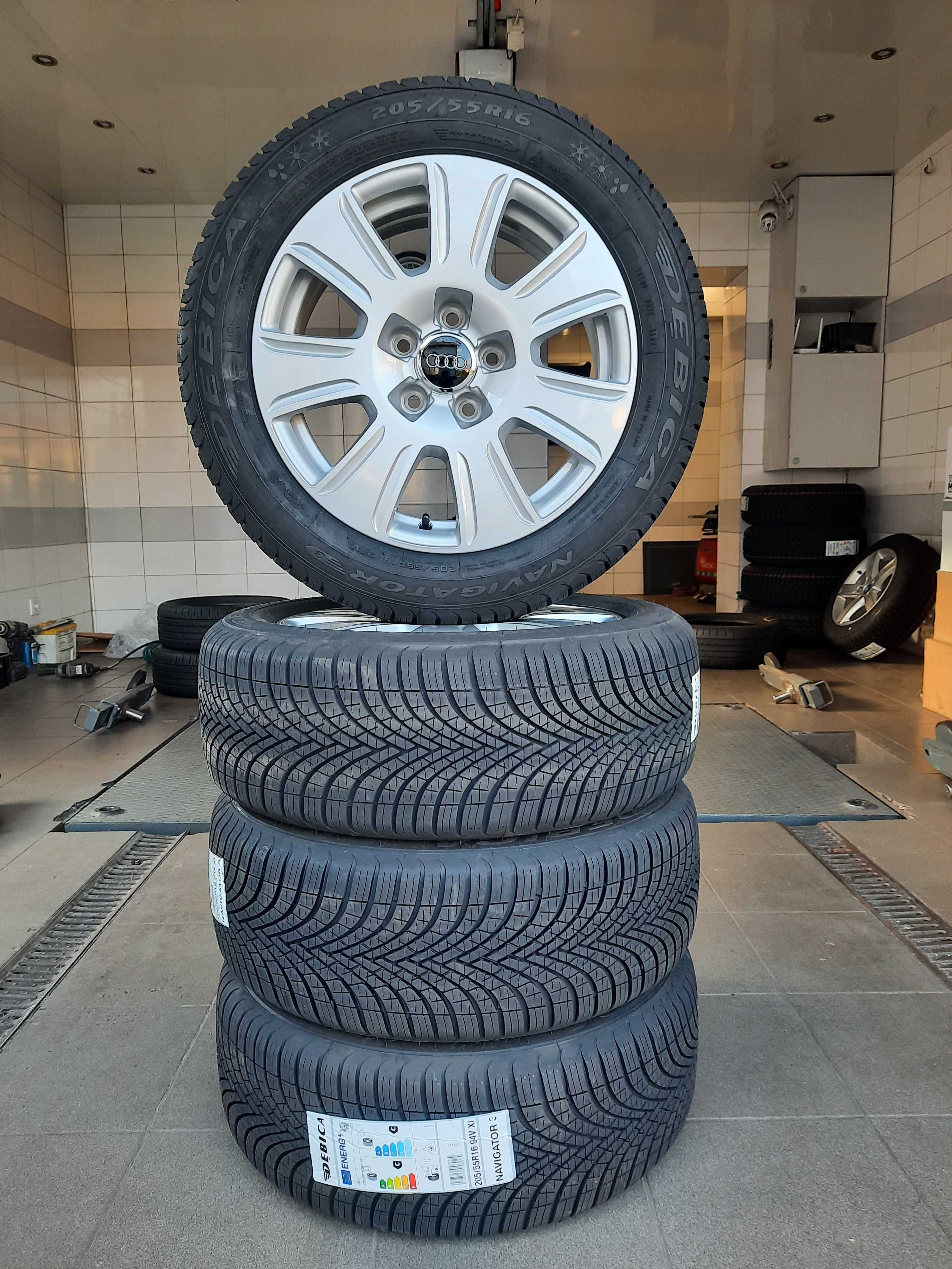 Koła wielosezonowe NOWE AUDI 16 5x112 A3 A4 A6 205/55 R16 Dębica