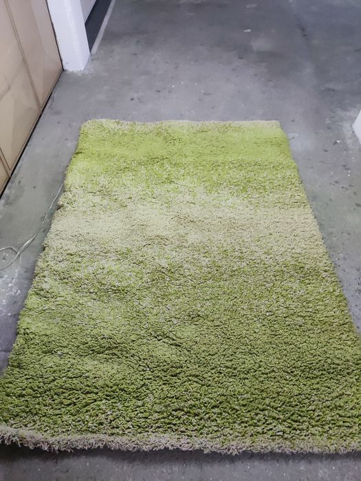 Carpete Pelo Curto Verde-Bege Degradê