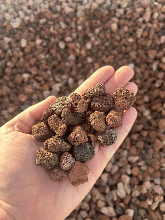 GRYS LAWOWY Lawa 8-16 Lava Czarna Brązowa Kamień Wulkaniczny Akwarium