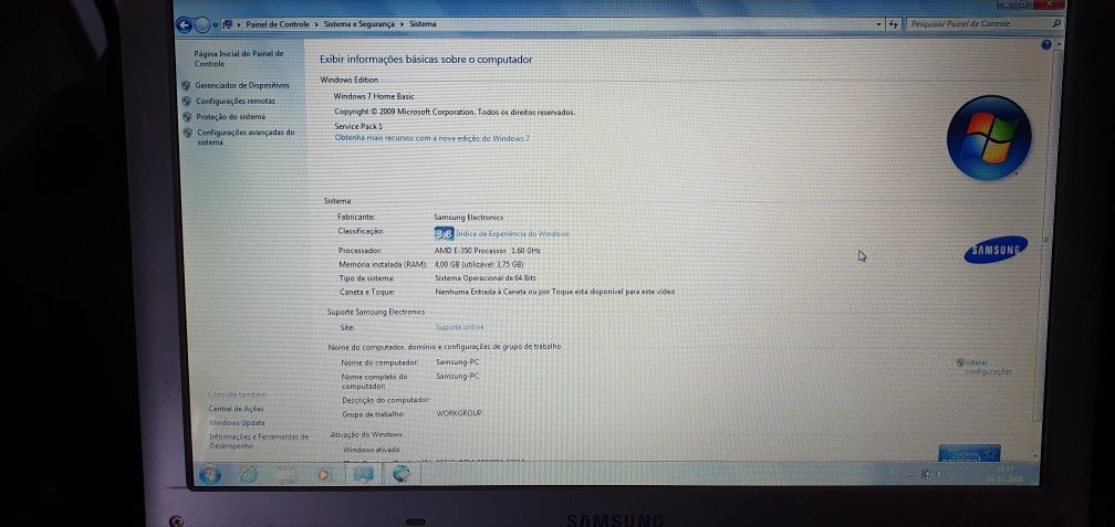 Vendo Portátil Samsung RV415 a funcionar