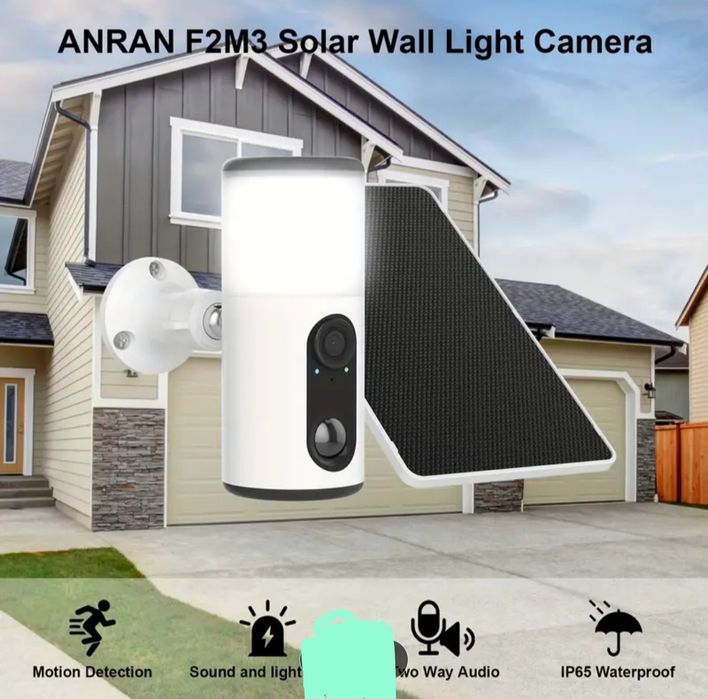 Kamera Anran E2M3 solarna z lampką nocną  3MP HD
