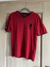 czerwona koszulka t-shirt polo U.S POLO ASSN