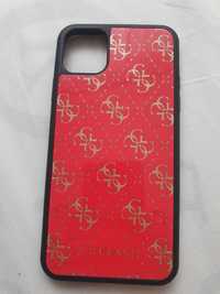 Iphone 11 pro max case Guess 4G Double Layer Glitter red