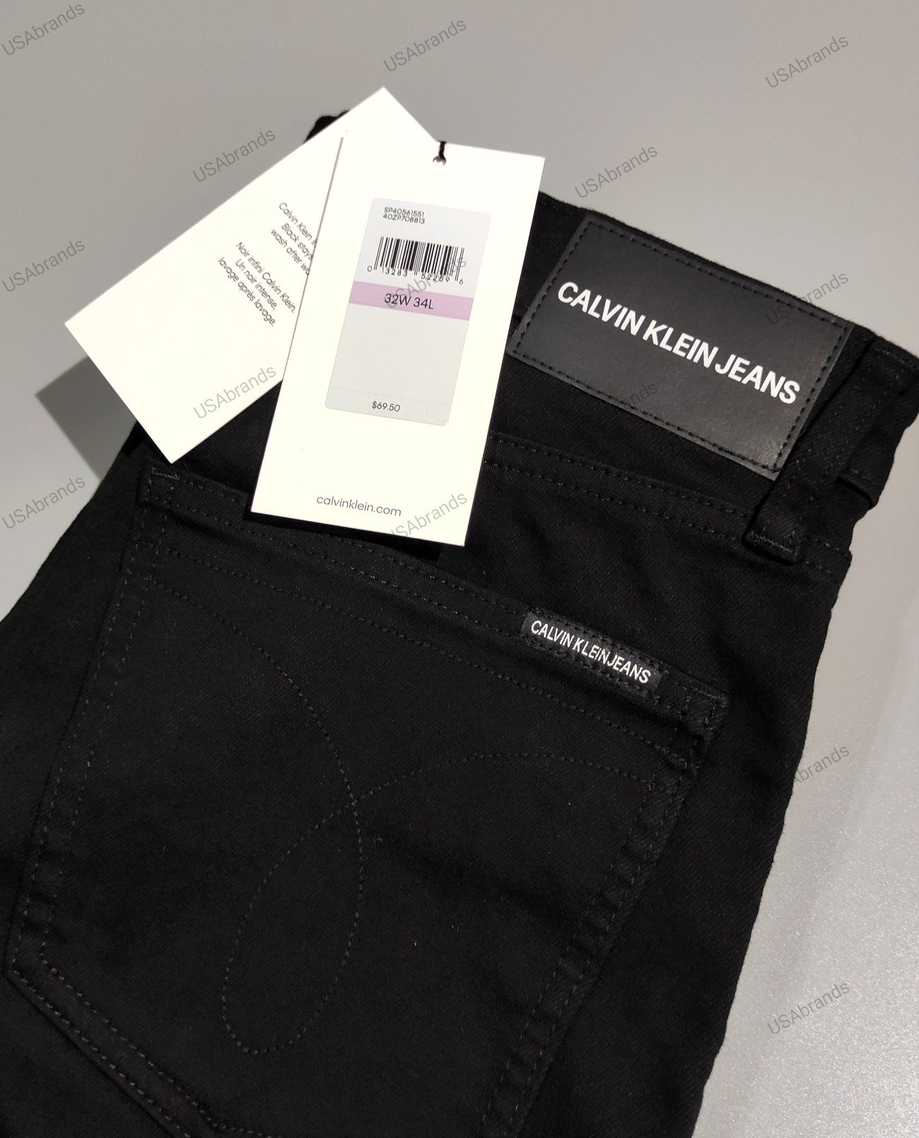 Calvin Klein 32/34 Deep Black джинси чоловічі