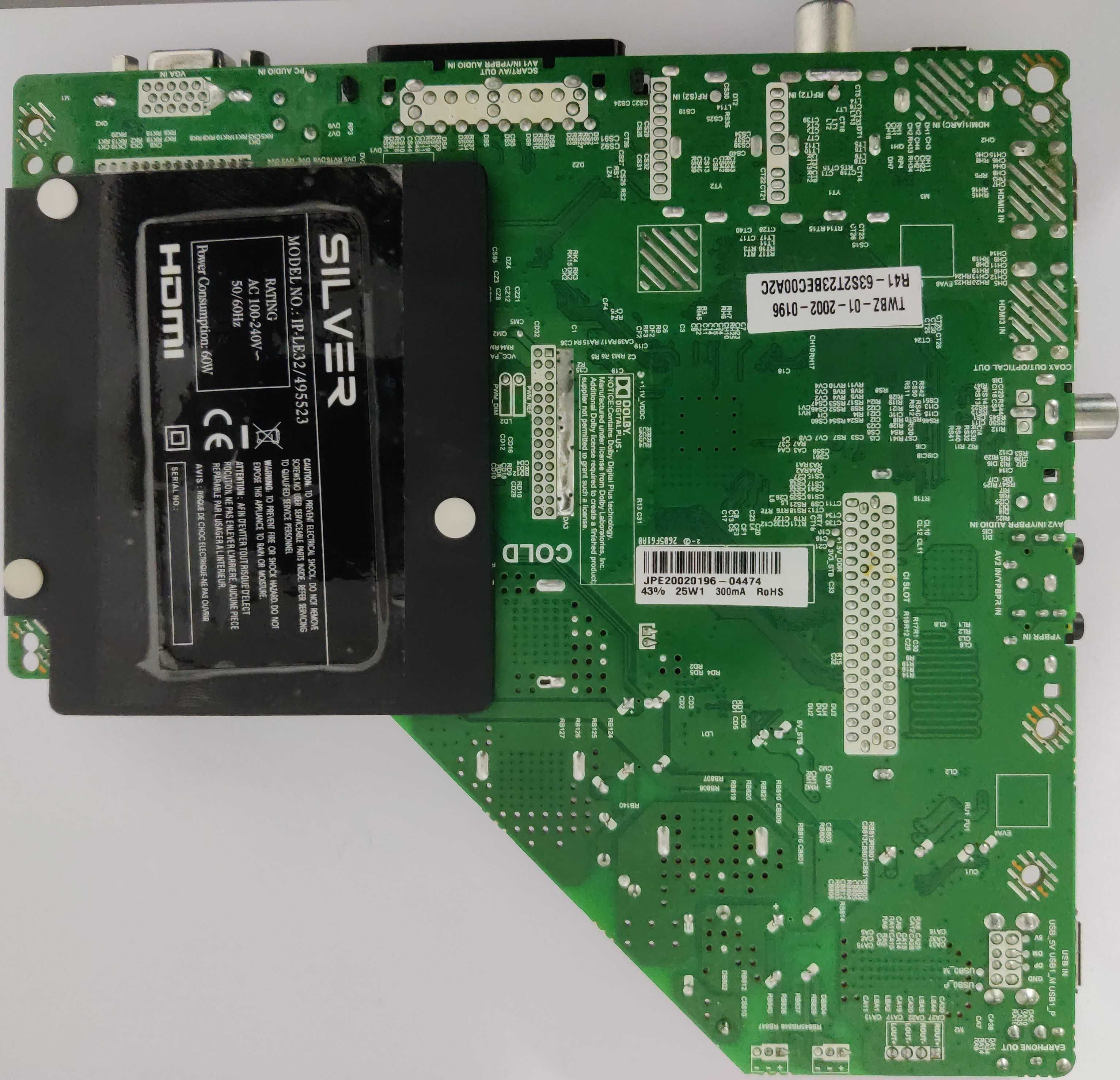 Mainboard TV TP.MS3663S.PB818 Silver IP-LE32