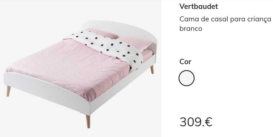 Camas Montessori larga 1,20x1,90, NOVA e embalada VERBAUDET