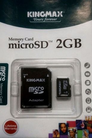 MicroSD + SD-адаптер для фото-видеокамер
