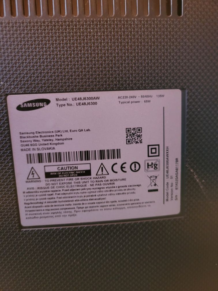 Samsung UE48J6300AW 48 cali Full HD Smart TV + pilot + oryginalne opak