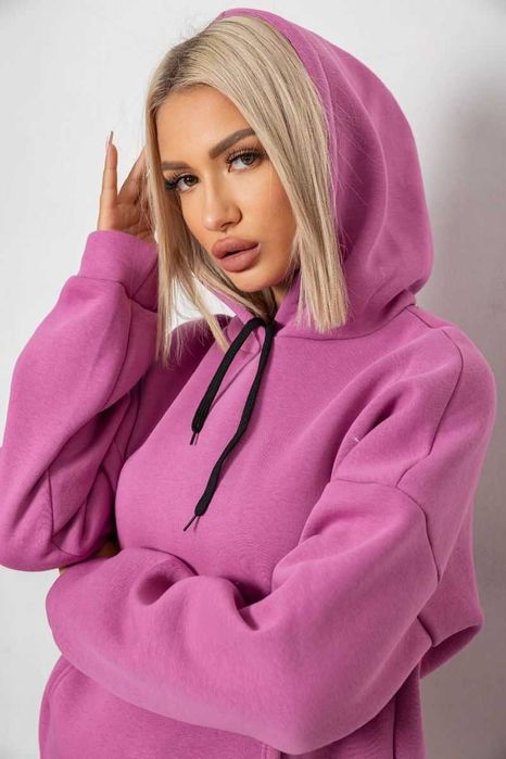 Костюм на флісі,колір темно-бузковий,м'ятний та джинс"Ager"