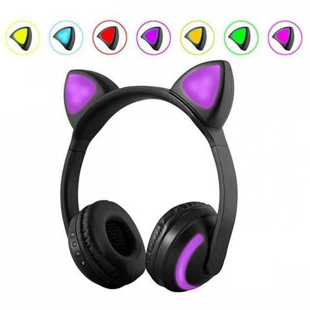 Bluetooth Наушники Cat Ear ZW-19 со светящимися кошачьими ушками