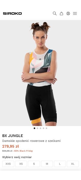 Spodenki rowerowe Siroko M