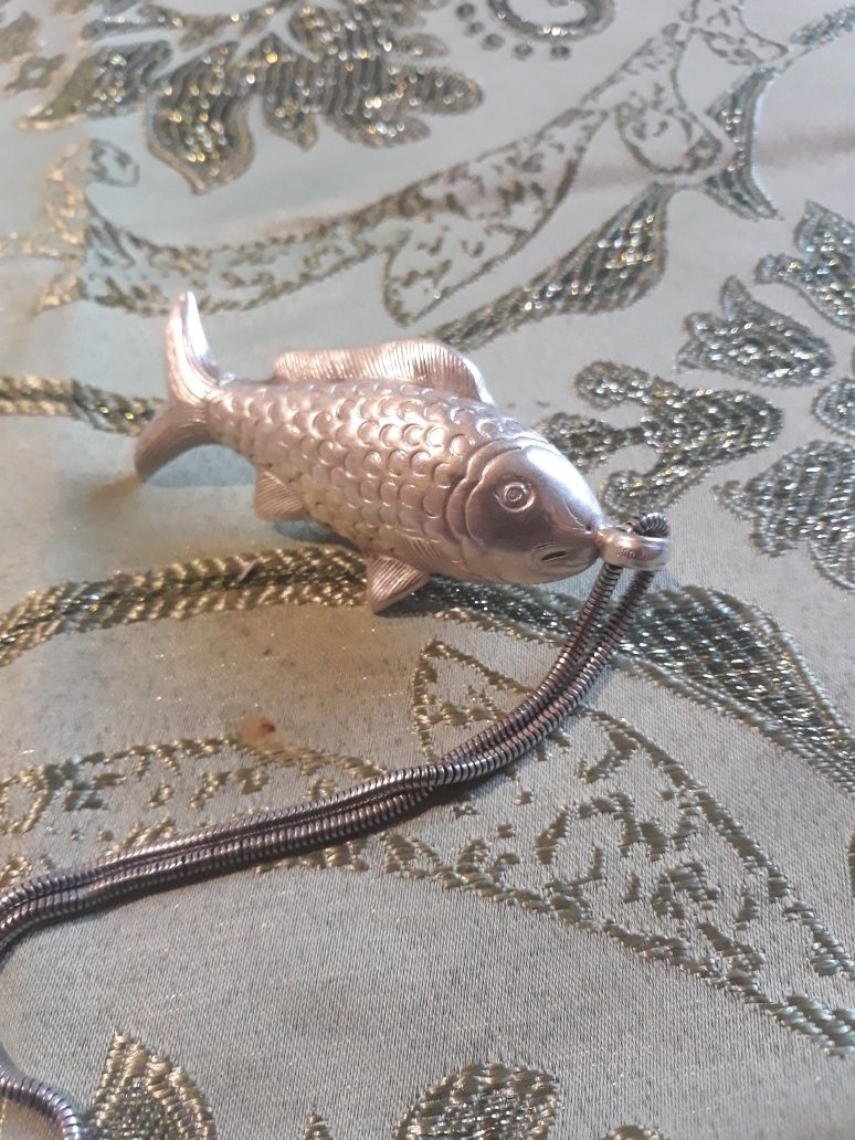 Серебряная рыбка серебро 800 проба