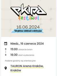 Bilet 1 osoba festiwal ekipy koncert krakow 16.06