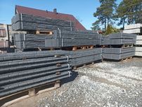 Ogrodzenia betonowe grafitowe, podmurówka betonowa barwiona