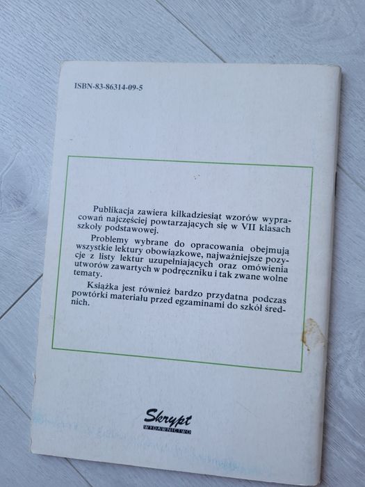 Wypracowania dla klas 7 szkół podstawowych