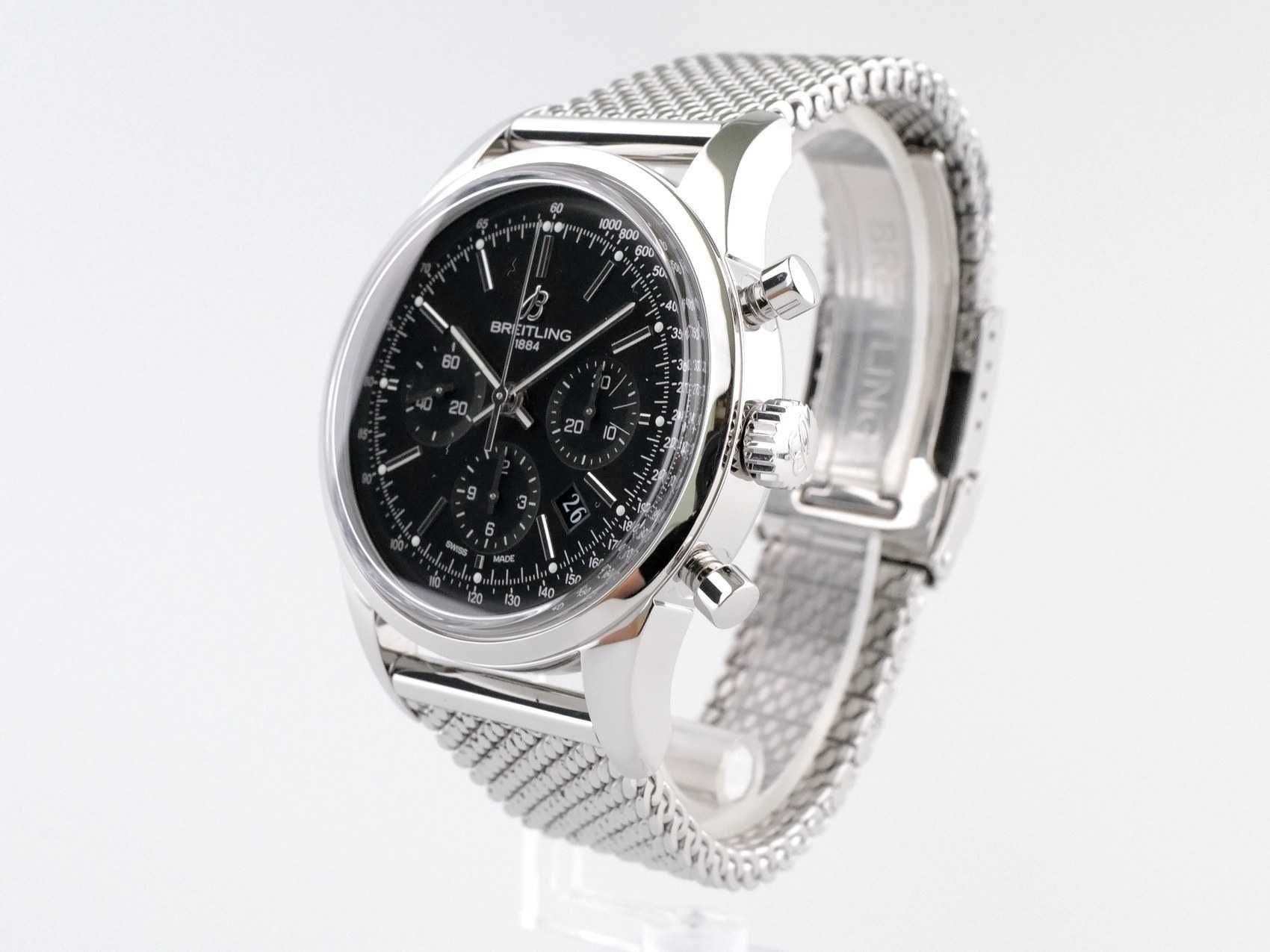 Breitling Transocean Chronograph Black Dial