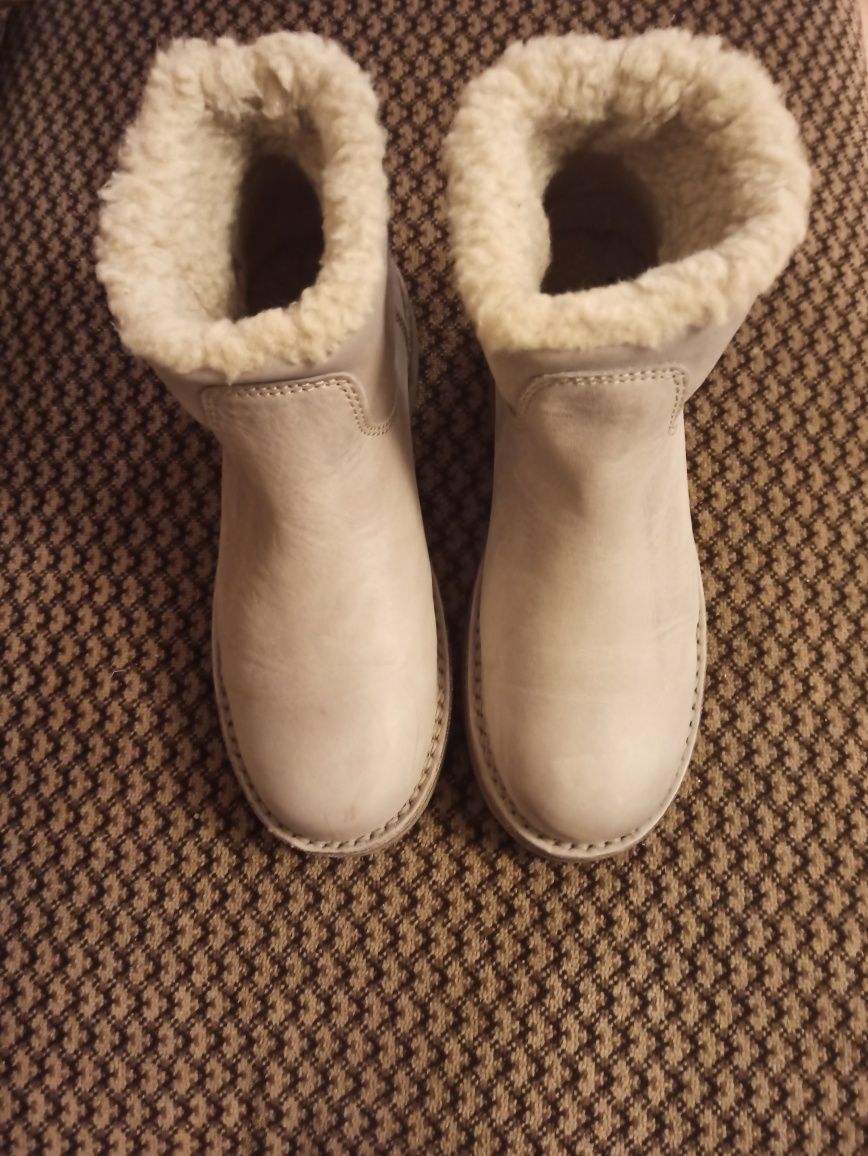 Shabbies amsterdam Botki buty wełna wełniane 37