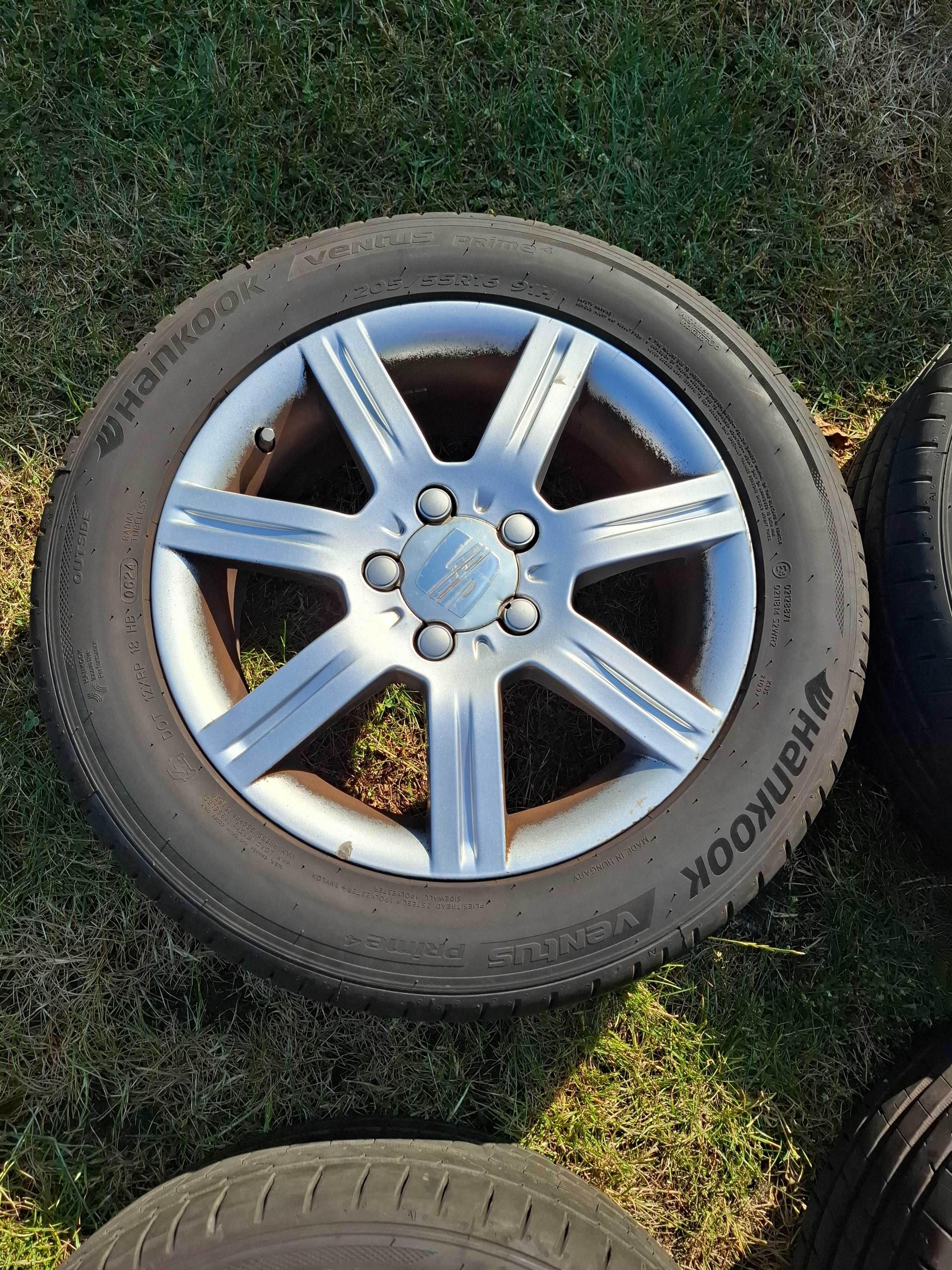 Koła SEAT Leon Altea Alhambra opony 205/55R16 Hankook 2024 jak nowe