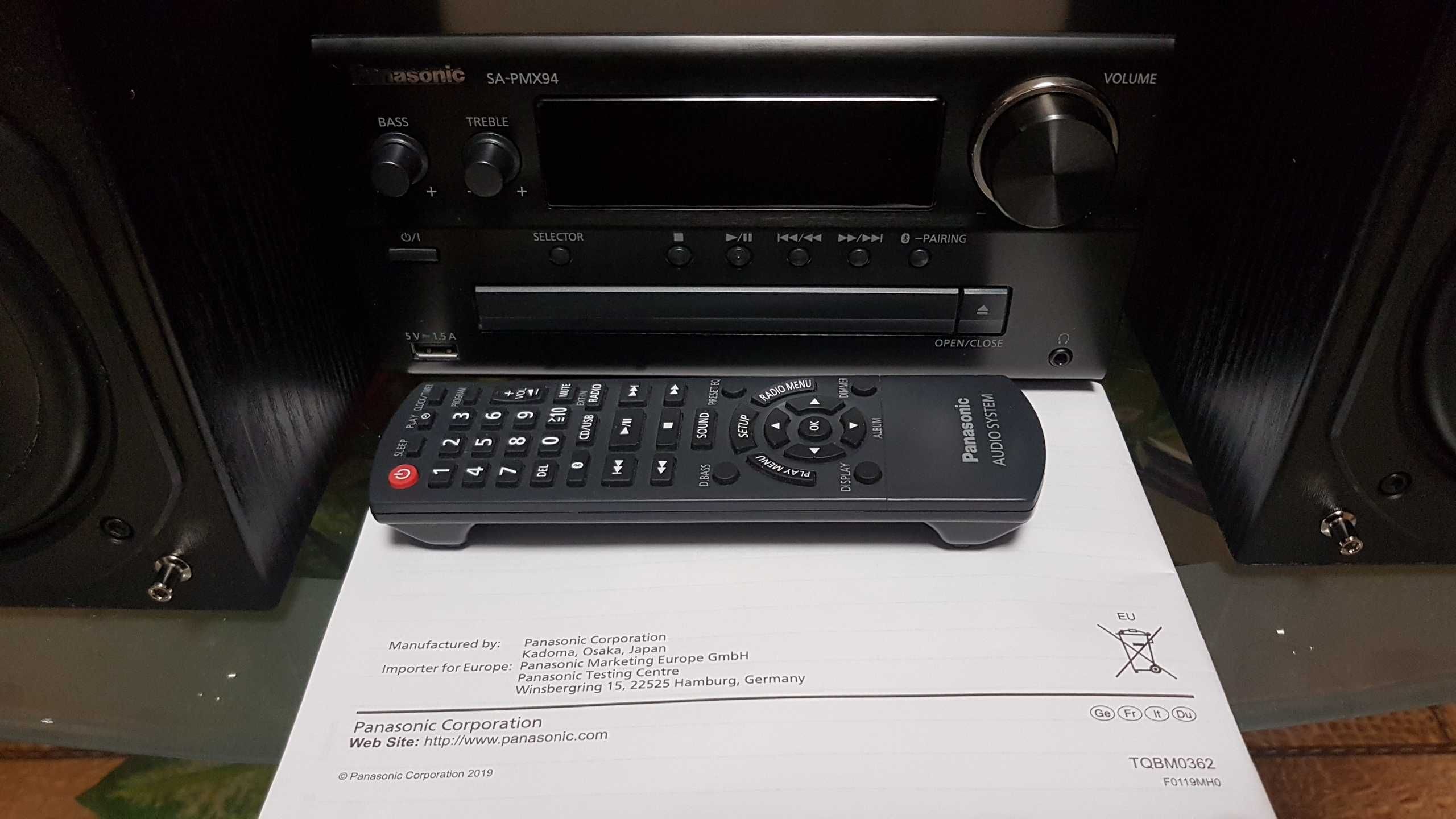 Музыкальный центр Panasonic SA-PMX94 /BT,FLAC,DAB/ made in Malaysia