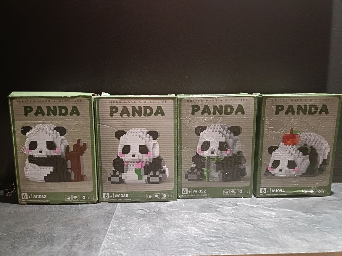 Klocki dla dzieci, dla dorosłych, panda, miś, małe, outlet