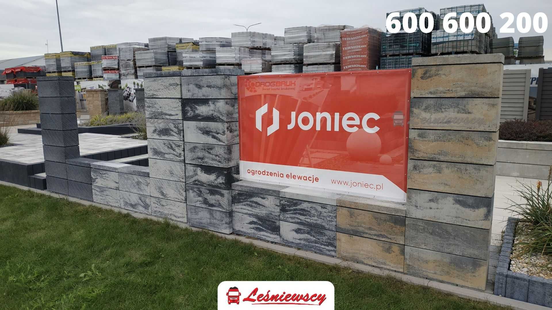 Pustak ogrodzeniowy 50x20x20 JONIEC Roma Horizon bloczek modułowy ONYX
