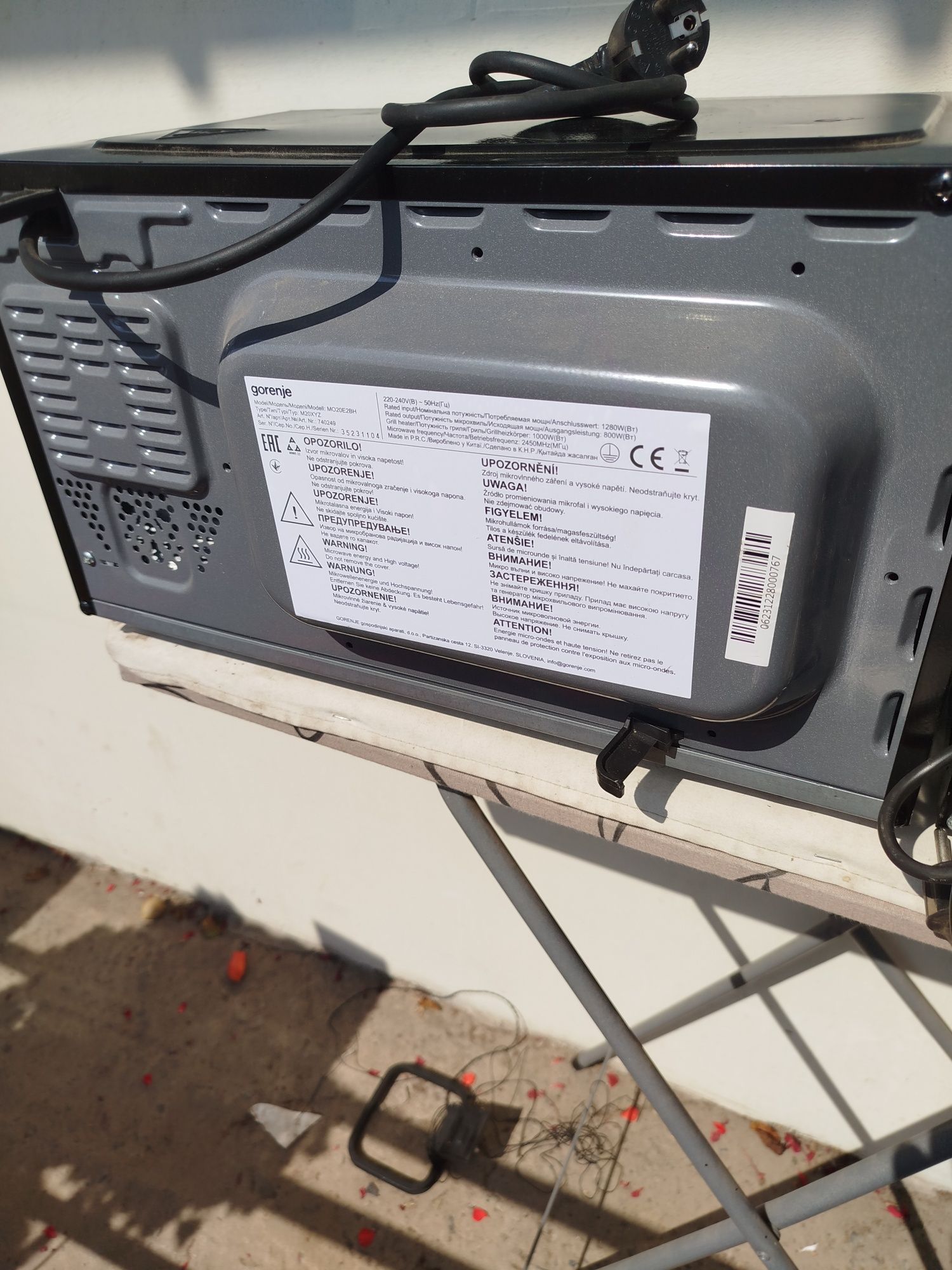 Mikrofalówka Sharp gorenje uszkodzone