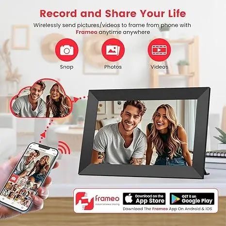 Цифрова фоторамка Frameo 10.1 Wi-Fi з сенсорним екраном 32 Gb
