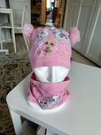 Śliczny komplet czapka i komin LOL 104/110