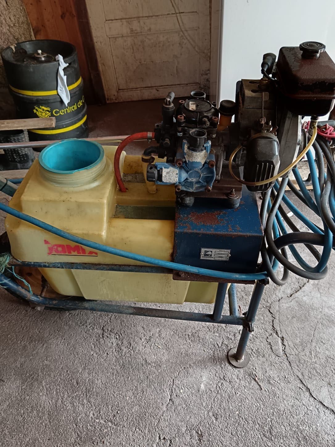 Máquina de sulfatar agrícola