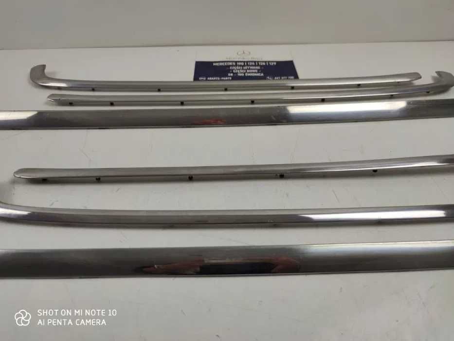 Mercedes W124 - listwy chromowe tylny zderzak Chrom oryginał