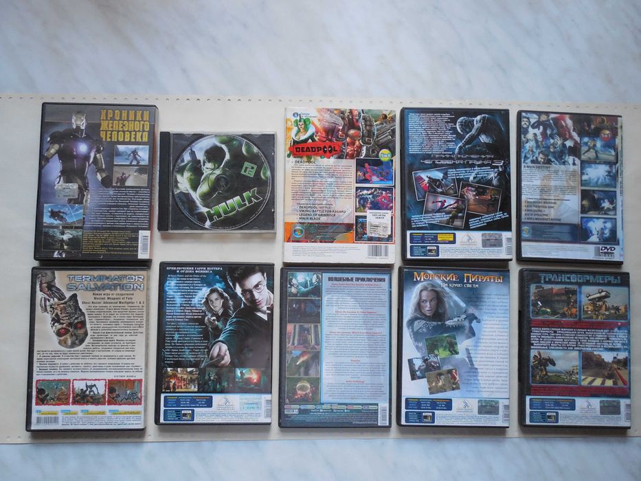 ПК игры. 10 шт. Harry Potter, Terminator, Pirates of Caribbean и др.