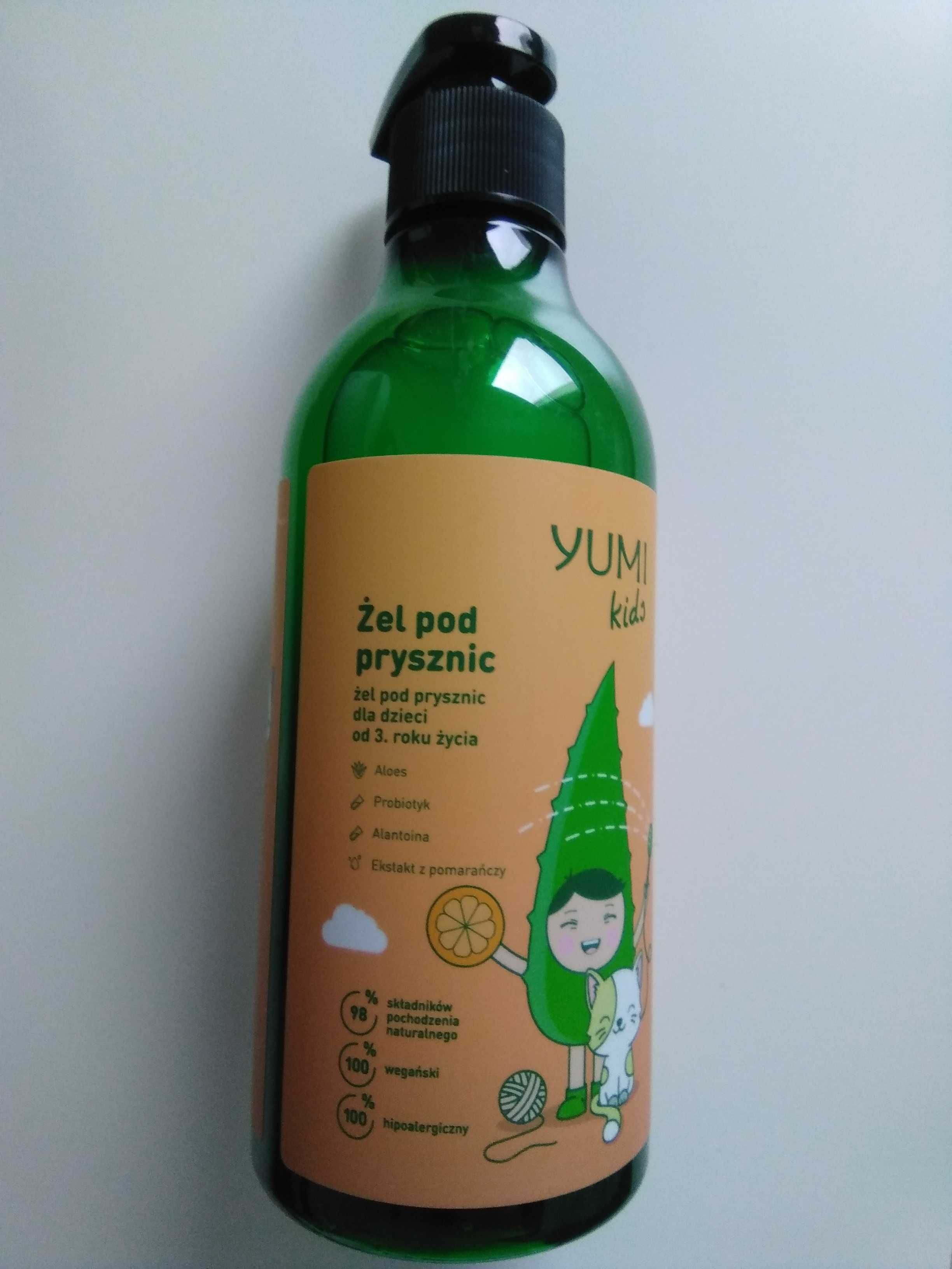Yumi Kids naturalny pomarańczowy żel pod prysznic dla dzieci 400 ml