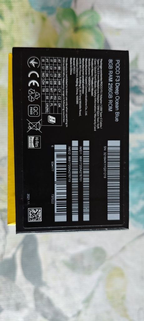 Poco F3 8 GB / 256 GB 5G Niebieski Prawie jak nowy!