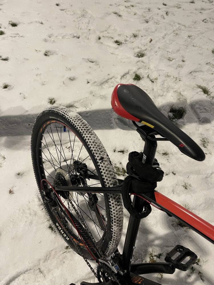 Велосипед 27,5" Pride Rebel 7.3 черный, оранжевый, красный 2017