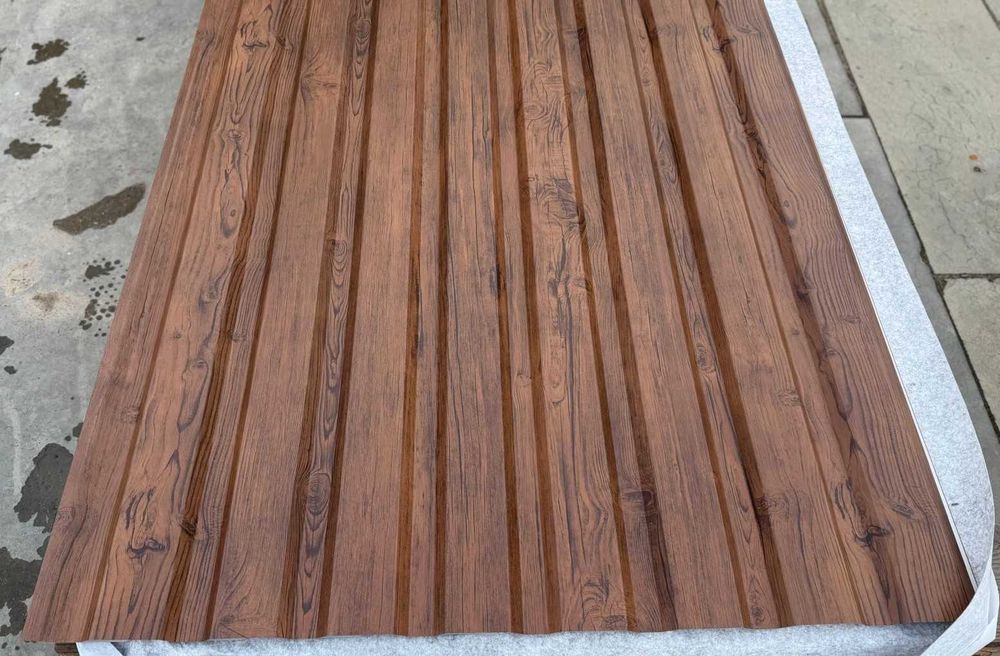 Blacha trapezowa T18 Drewnopodobna ELEWACJA PODBITKA OGRODZENIE