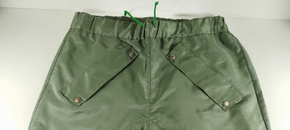 Calças Verde Militar Impermeáveis com Bolso Lateral