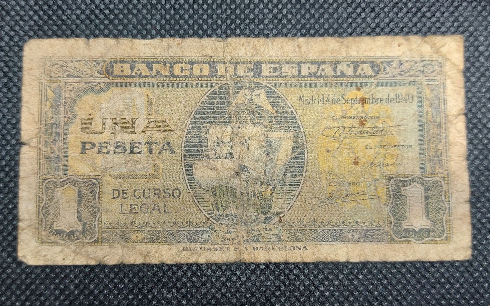 Nota de 1 Peseta 1940