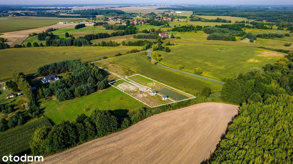 Nowa Cena | Prywatny staw | Działki budowalne | Wydane WZ
