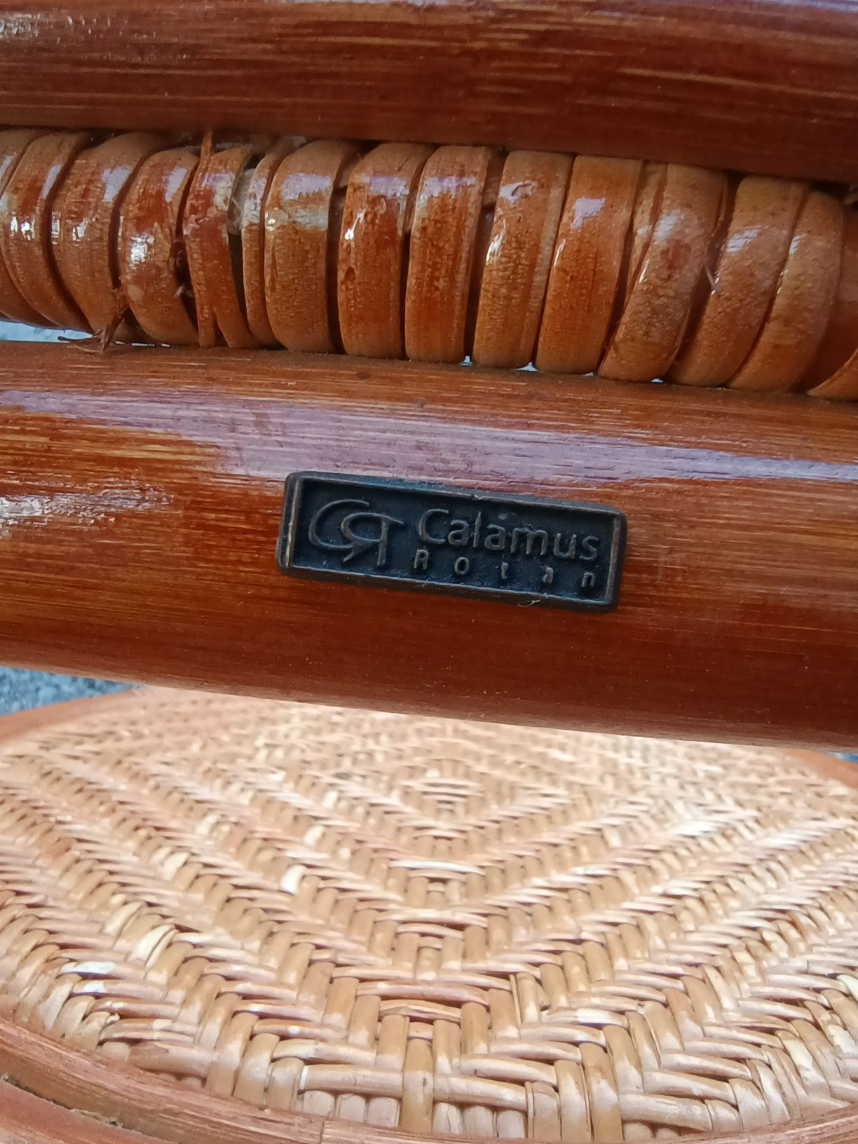 Zestaw ogrodowy ratanowy Calamus Rotan. 6 krzeseł
