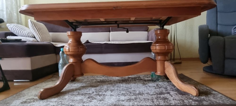 Drewniany ławo - stół