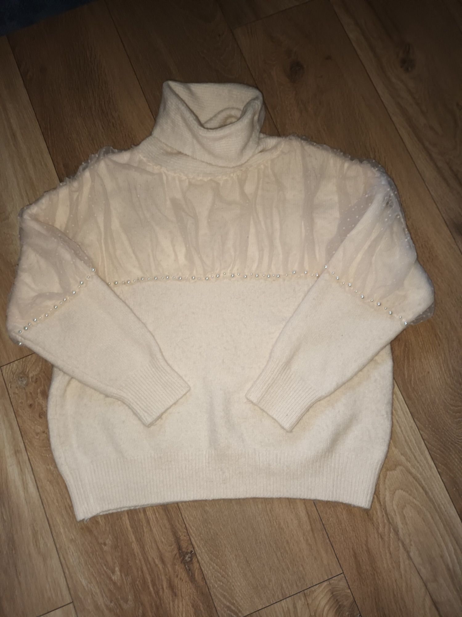 Sweterek z tiulem Flam mode