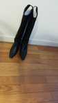 Botas de pele pretas Mango