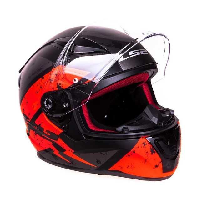 Шлем интеграл LS2 FF353 Deadbolt M (57-58) оранжево черный матовый