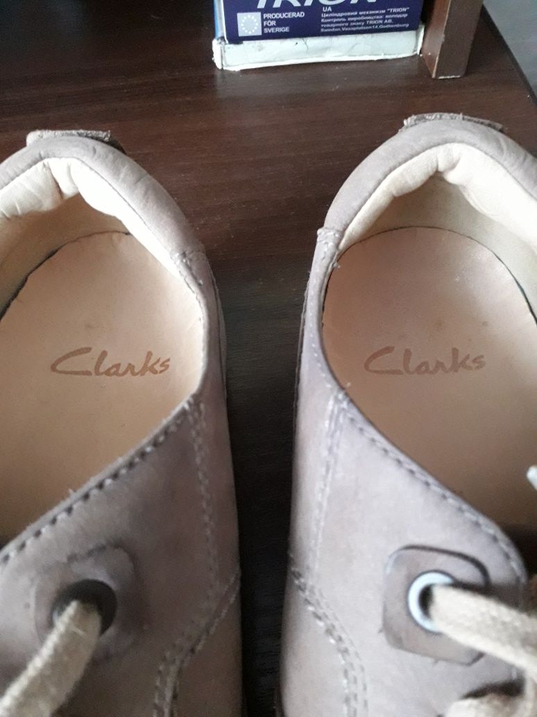 Кожаные мокасины Clark's  оригинал