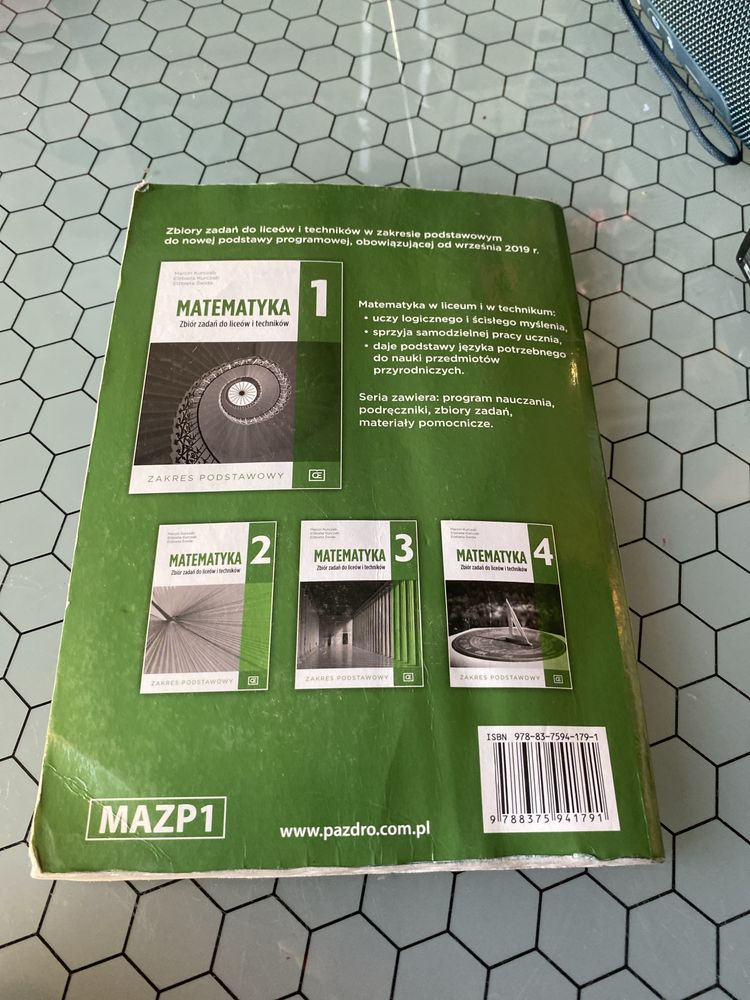 matematyka 1 pazdro zbiór poziom podstawowy