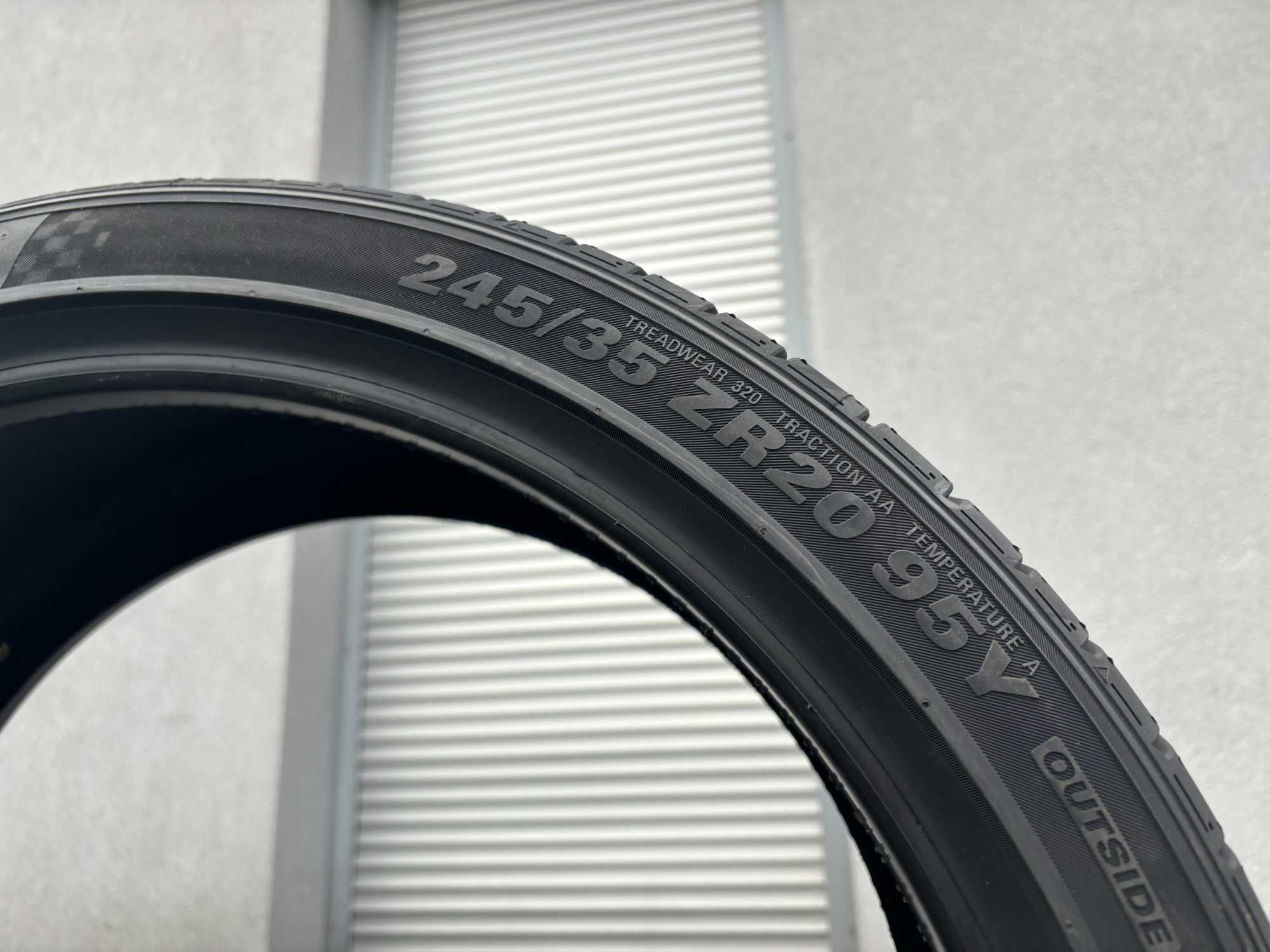 x2 letnie 245/35R20 Kumho Ecsta 95Y XL D,A,72db prosto z fabryki! gwar