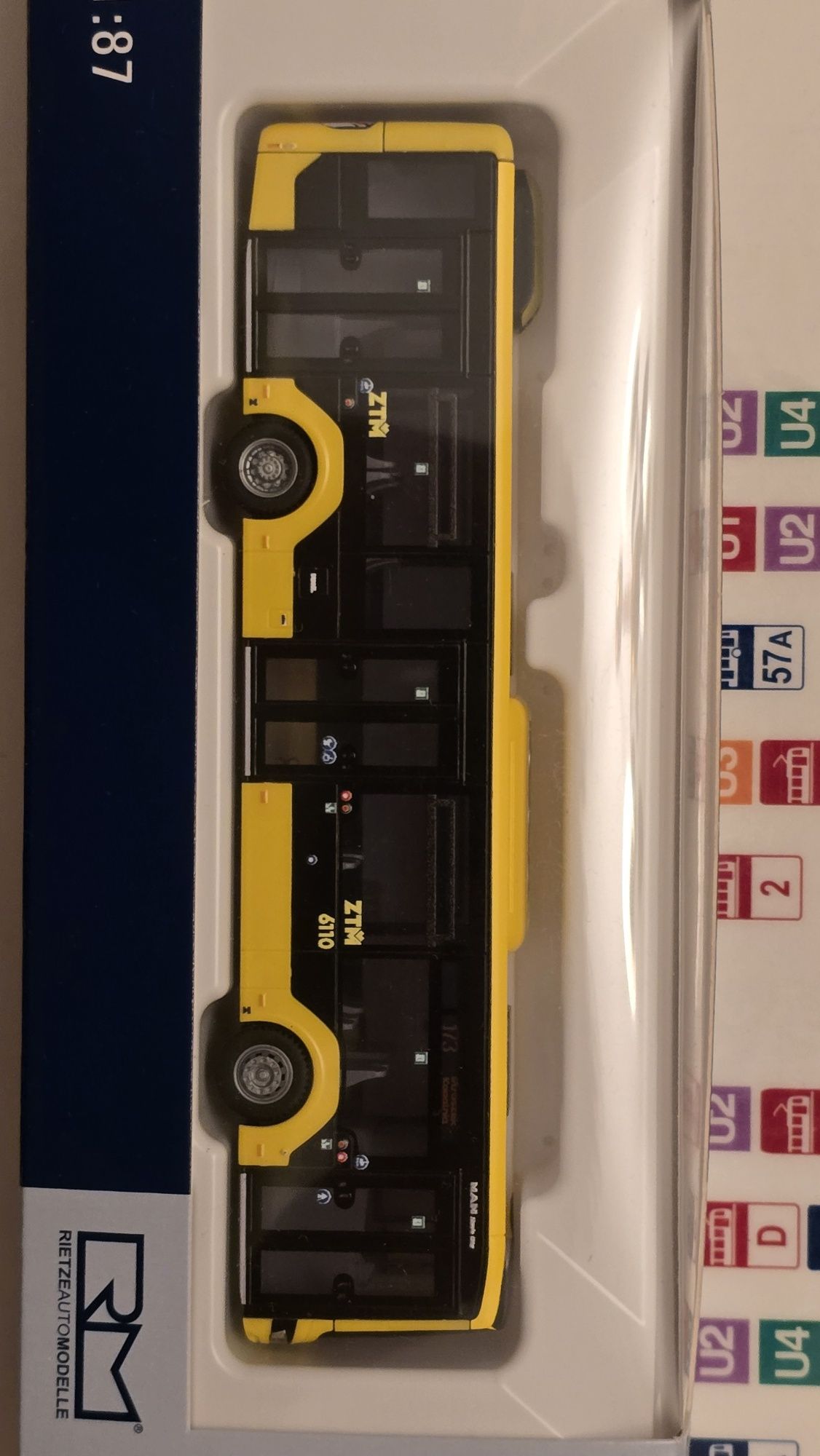 Model autobus MAN NLC Hybrid PKM Świerklanie Rietze 1:87c