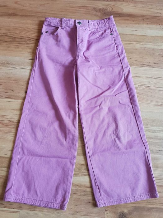 Spodnie dziewczęce szerokie nogawki  jeansy