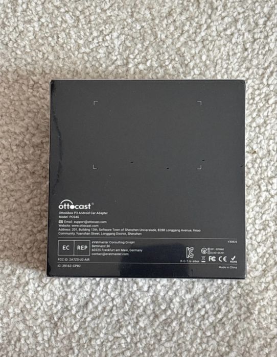 Ottocast P3 Android Box para CarPlay / Android Auto Novo, Selado