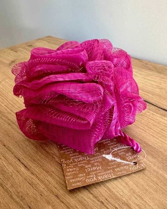 Różowa myjka do ciała